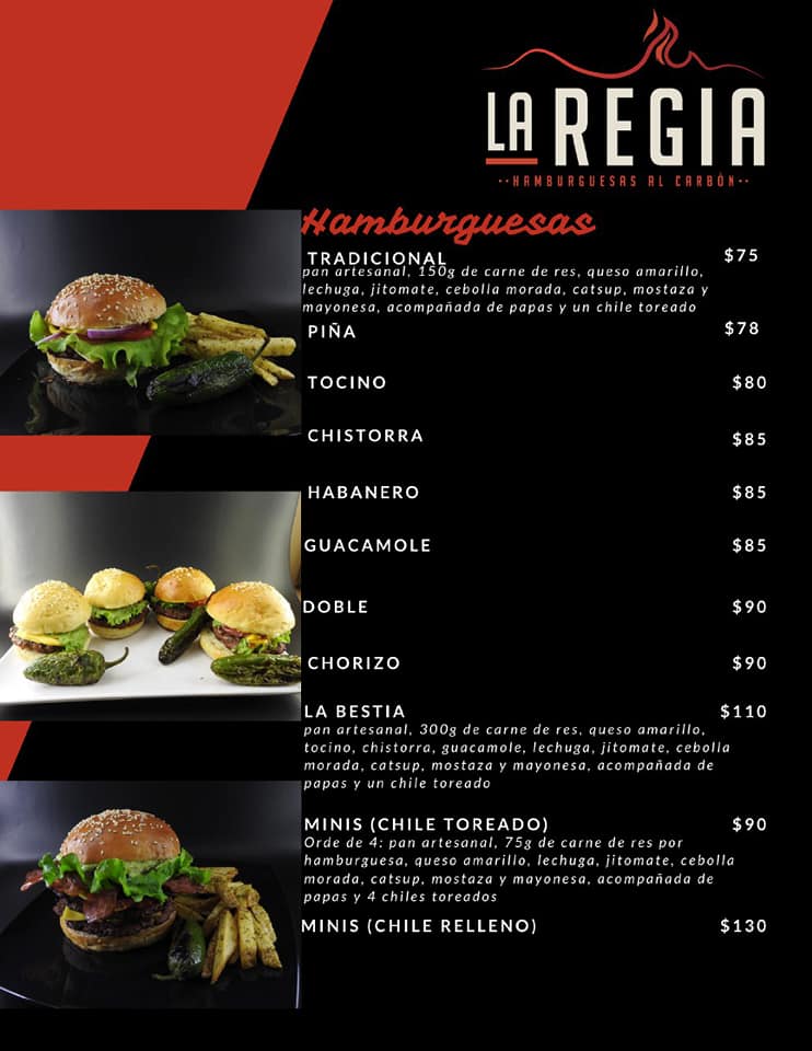 Les compartimos nuestro menú y les... - La Regia Hamburguesas