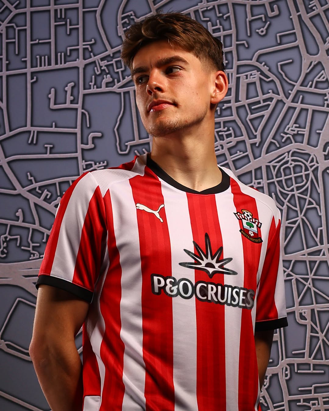Southampton FC's 1993-95 Pony shirt reworked in blackout