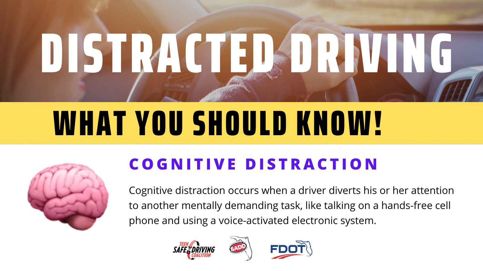 Village - 🚗 What is Cognitive Distraction? Did you know there are three ...