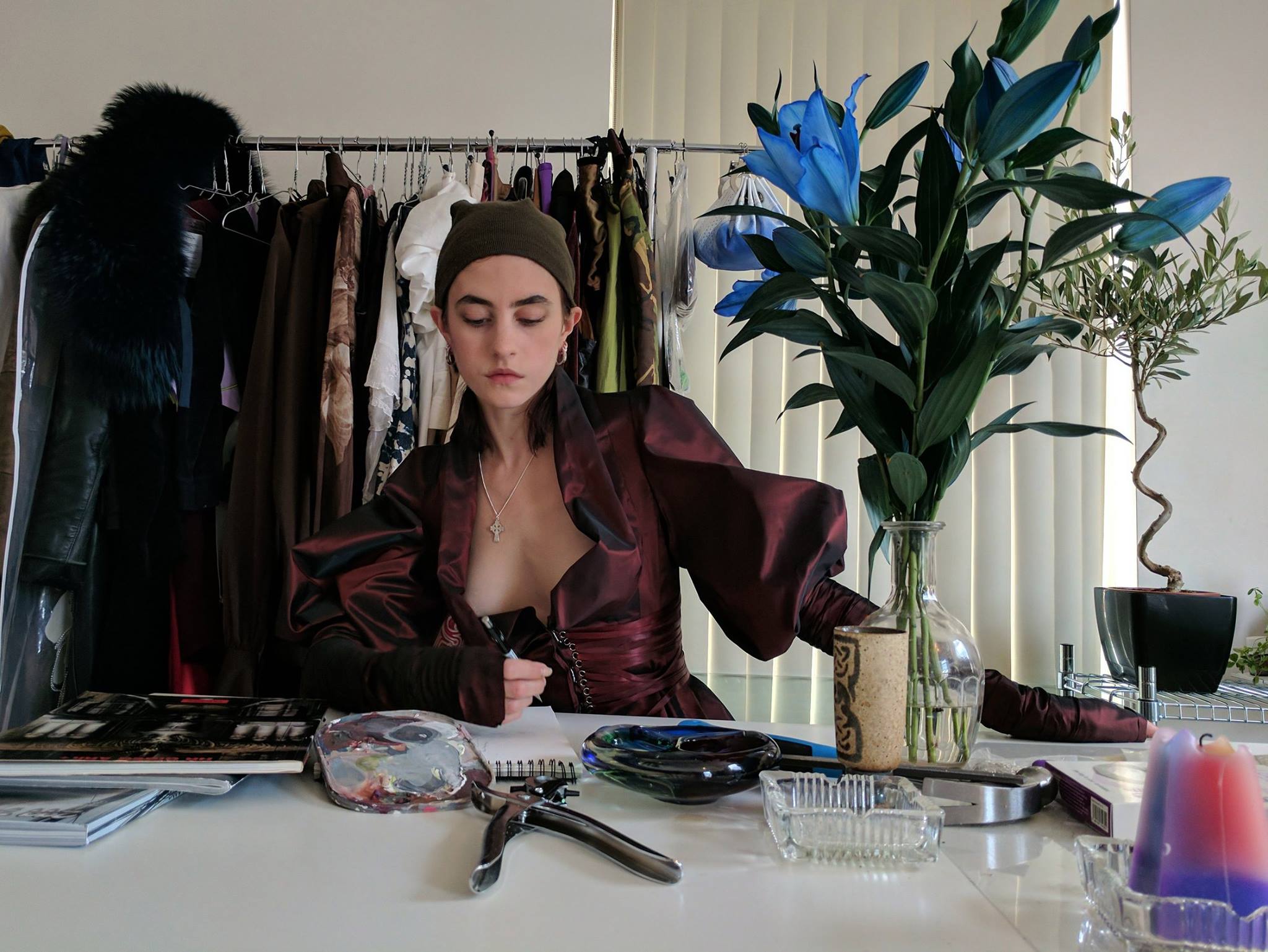 British - Fashion designer and model, Chloe Nardin, is in her 