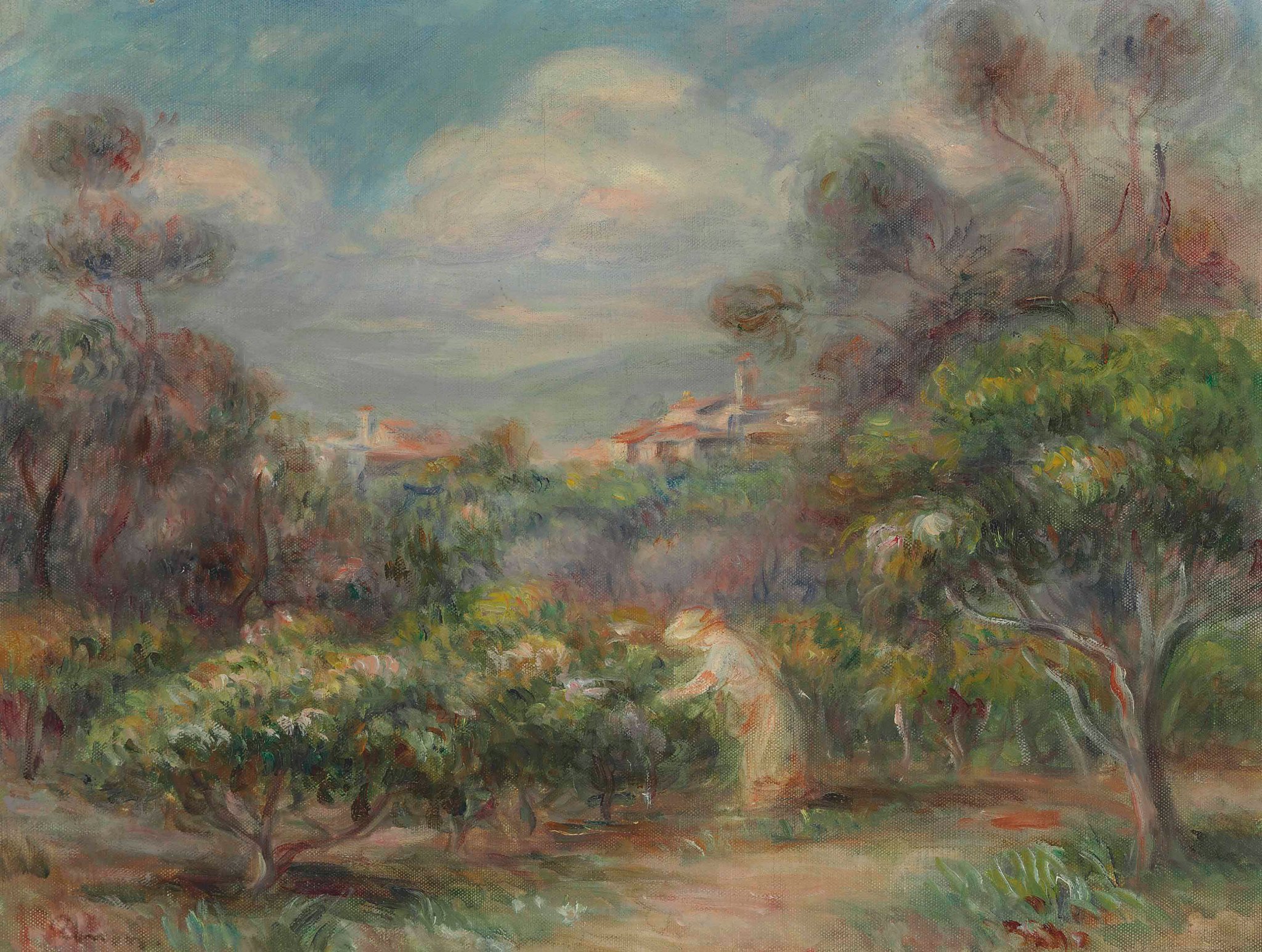 Pierre-Auguste Renoir Landscape at Cagnes, 1902 📸Pinterest
