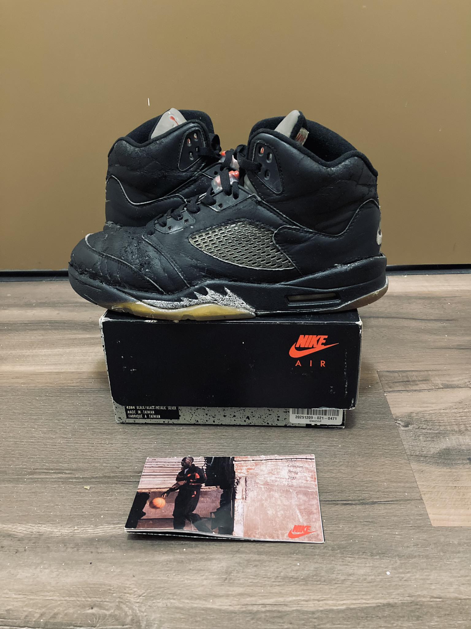 Original Air Jordan V black metallic release