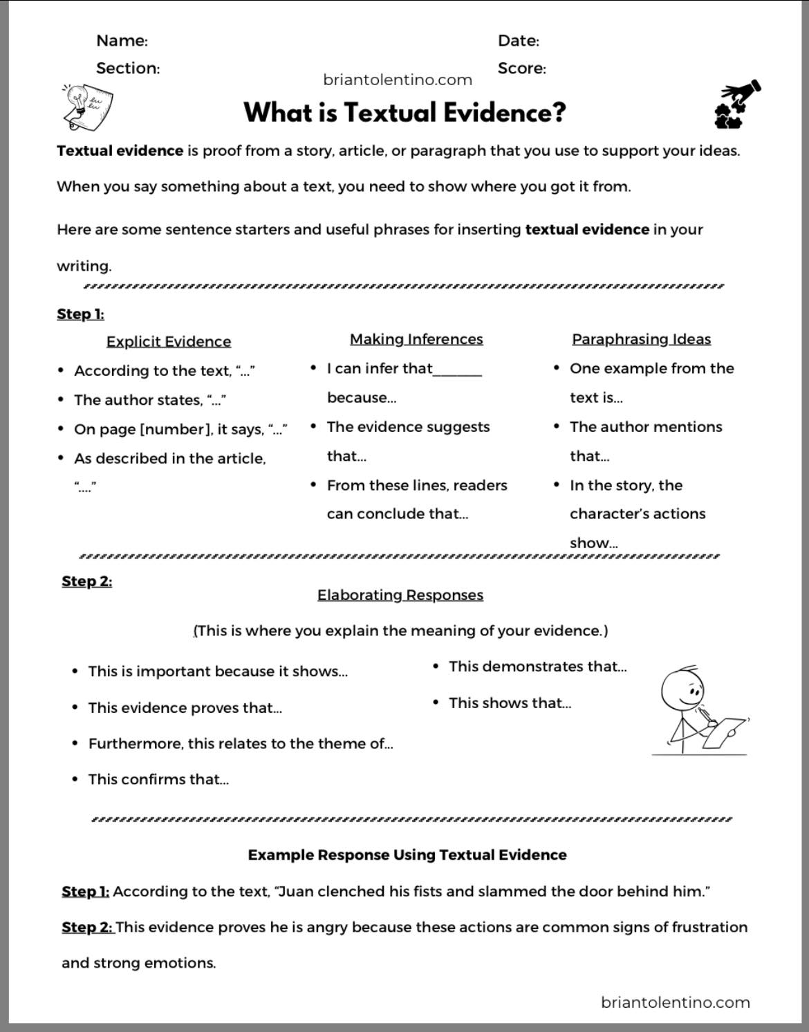 What is Textual Evidence? Link:... - Tolentino Teaching | Facebook