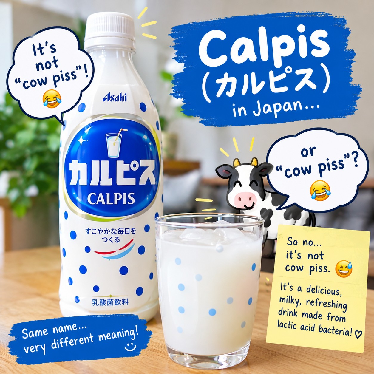 CALPIS milkです❣️ Why Calpis does not mean cow piss