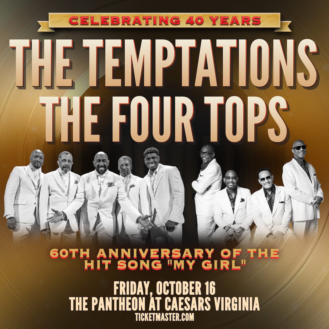 Two Motown legends. One unforgettable night! The Temptations & The