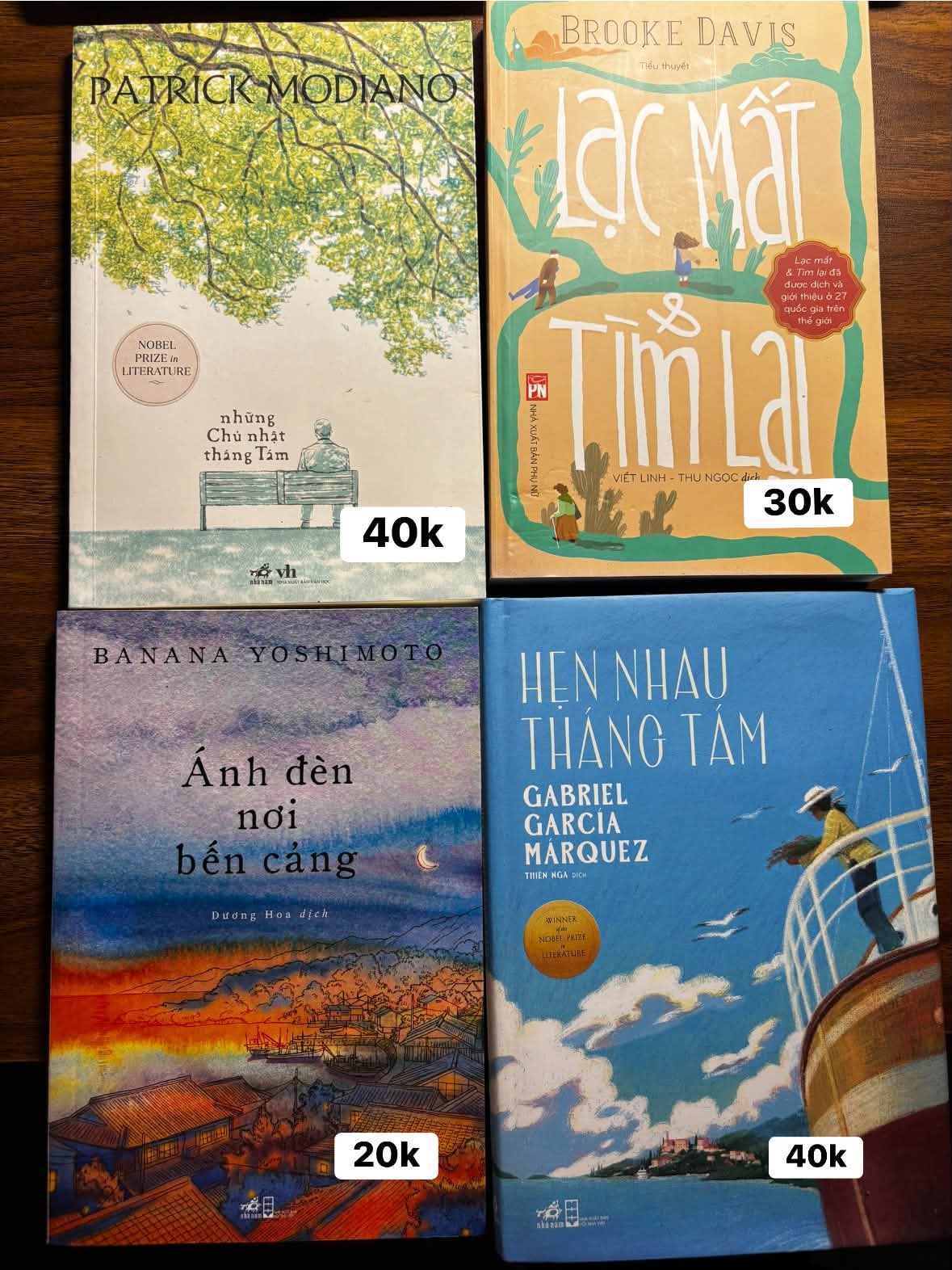 Sắp chuyển nhà nên mình muốn pass một số sách như dưới ạ