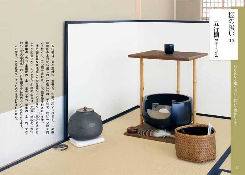 🍂11世玄々斎が考案した「五行棚」~ 【木火土金水】Gengensai's konomi