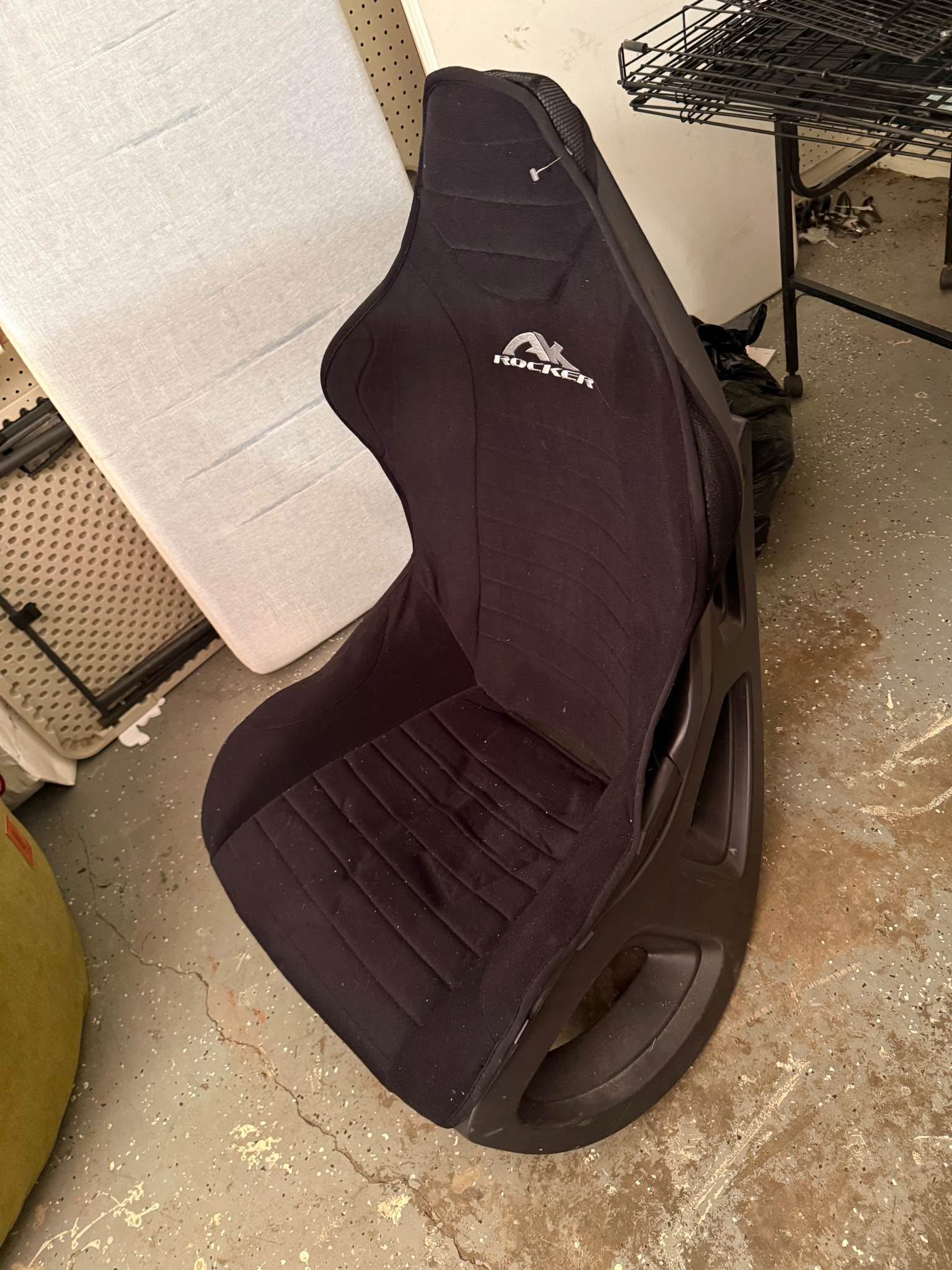 AK Designs - Rocker 100 Series Gaming/Media Chair - Black - Office ...