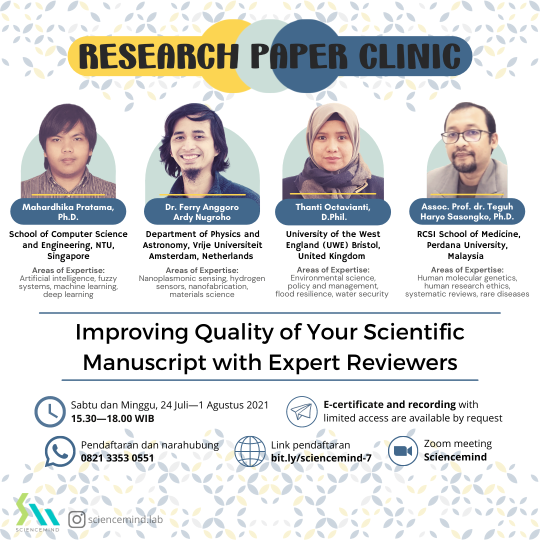 Sciencemind.lab - Umpan balik reviewer pada manuskrip sangat penting ...