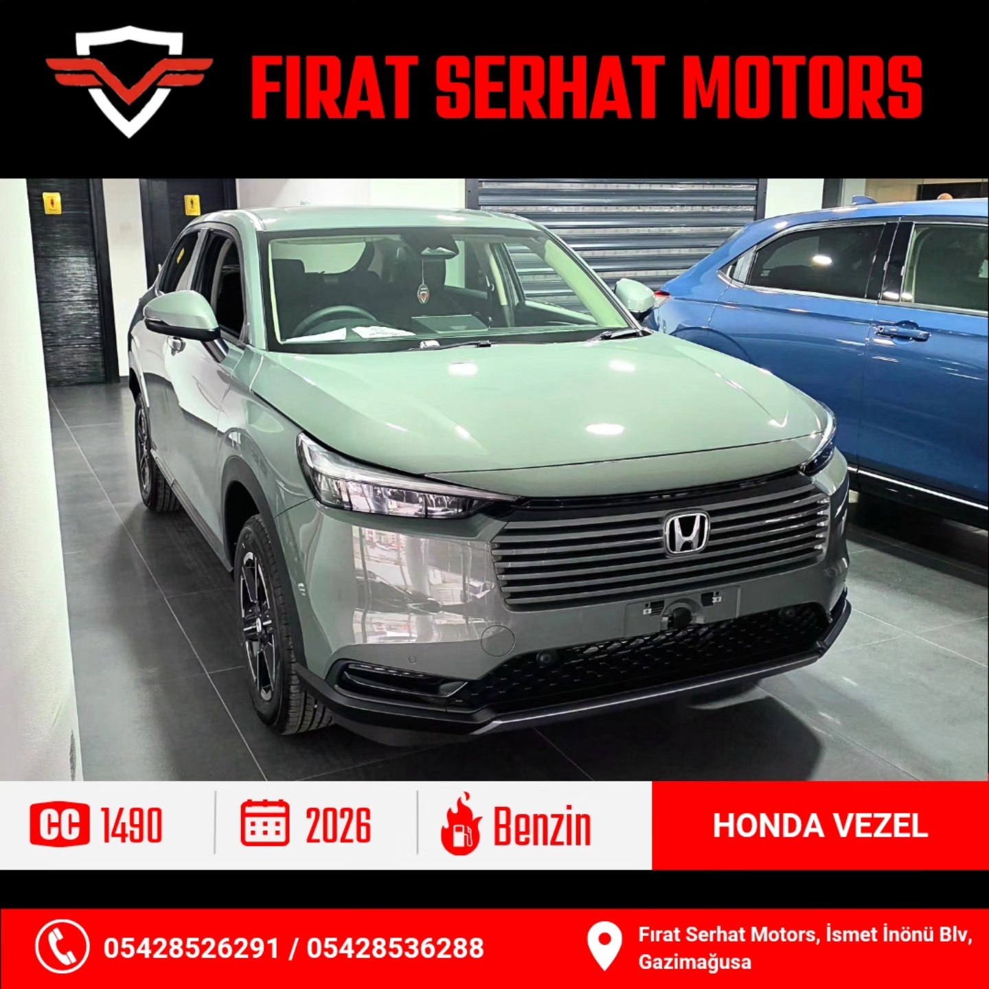Honda Vezel (0 KM) Renk: Yeşil Model: 2026 Motor Hacmi: 1490 CC