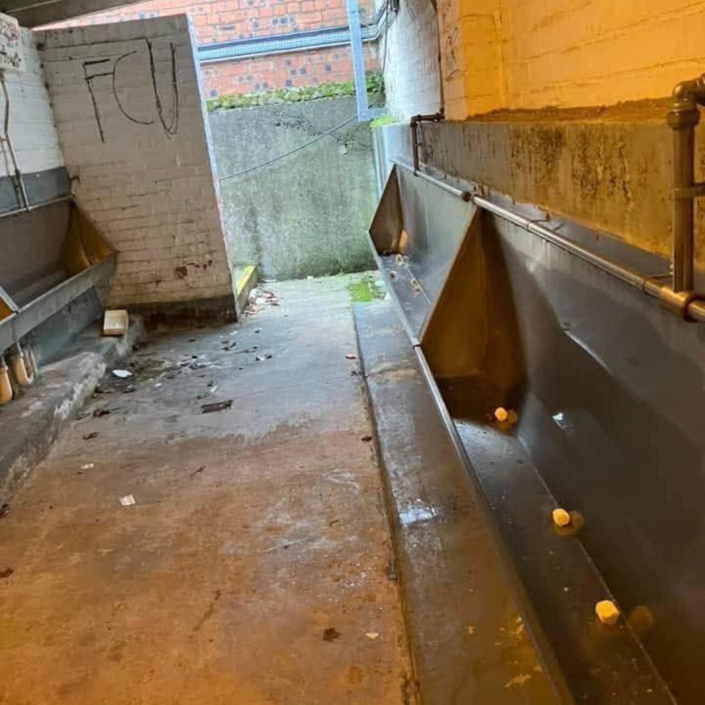 Football - The state of the away-end toilets at Dundee United is beyond ...