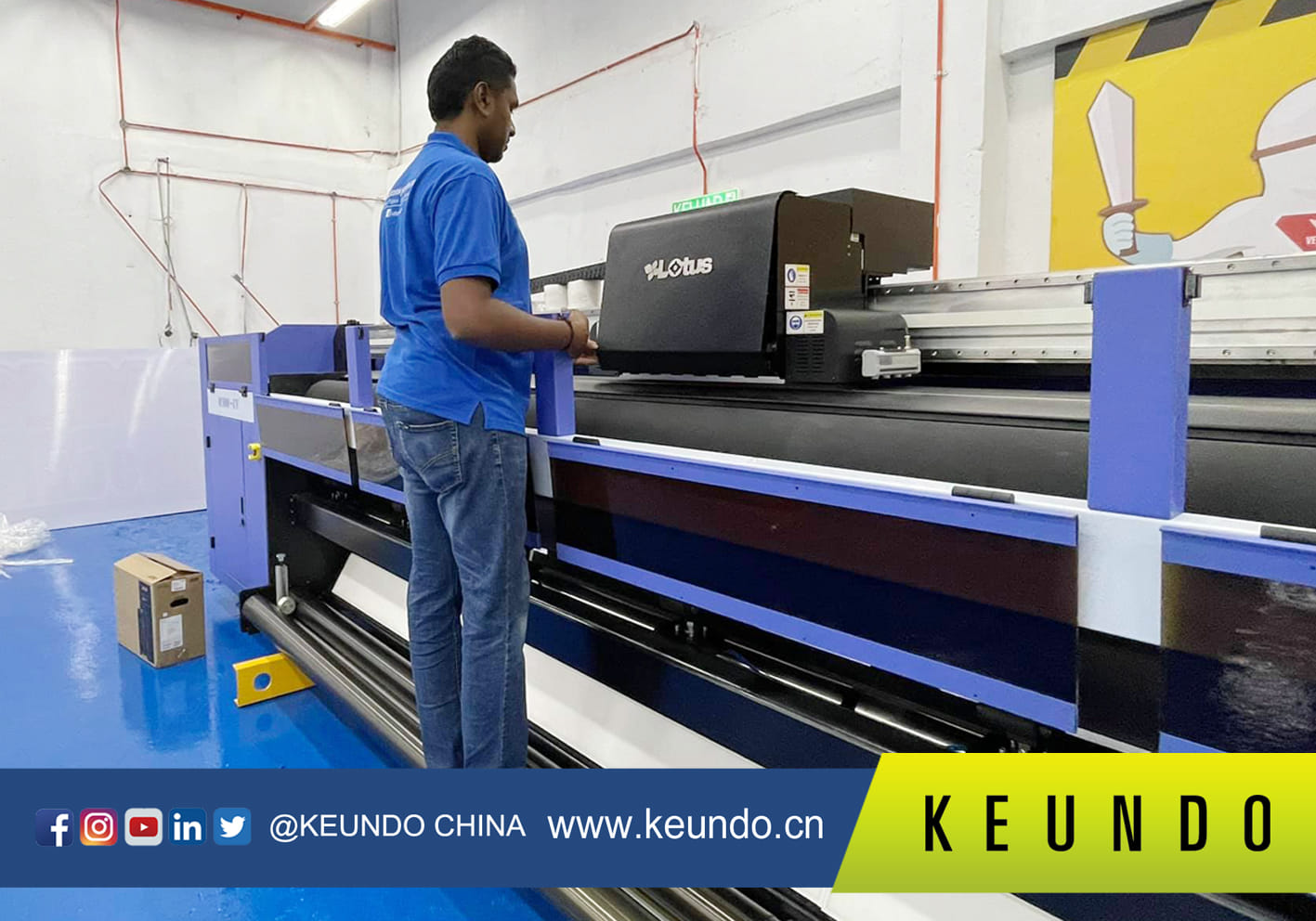 KEUNDO CHINA - #KEUNDO坤度 5M Large format UV Roll to Roll... | Facebook