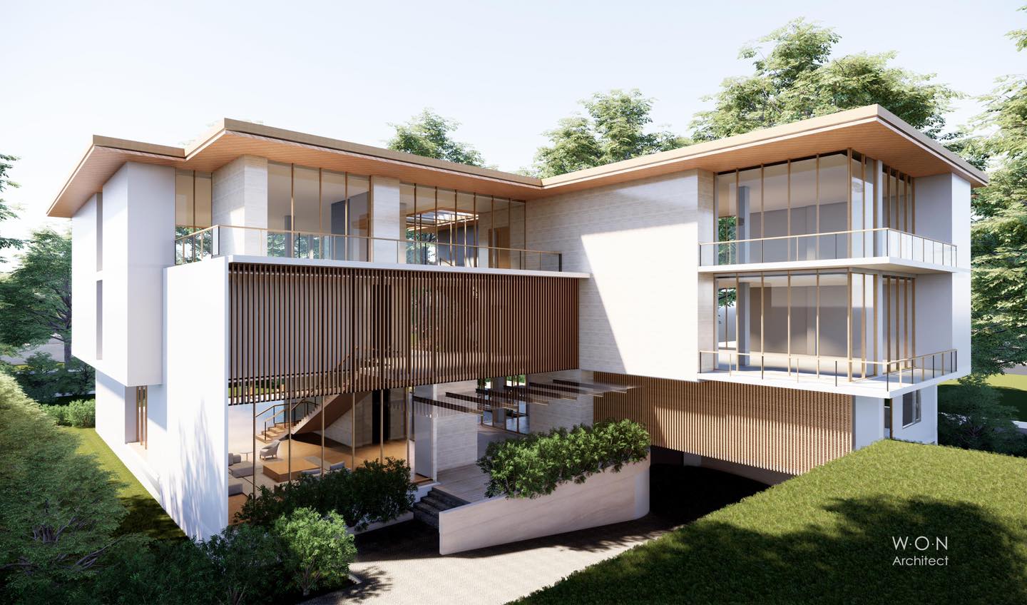Semi-out door. Inner courtyard... - W.O.N Architect | Facebook