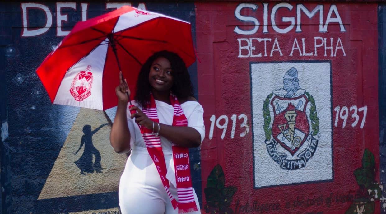 Asia Strong, an initiate of the Beta Alpha Chapter of Delta Sigma Theta ...