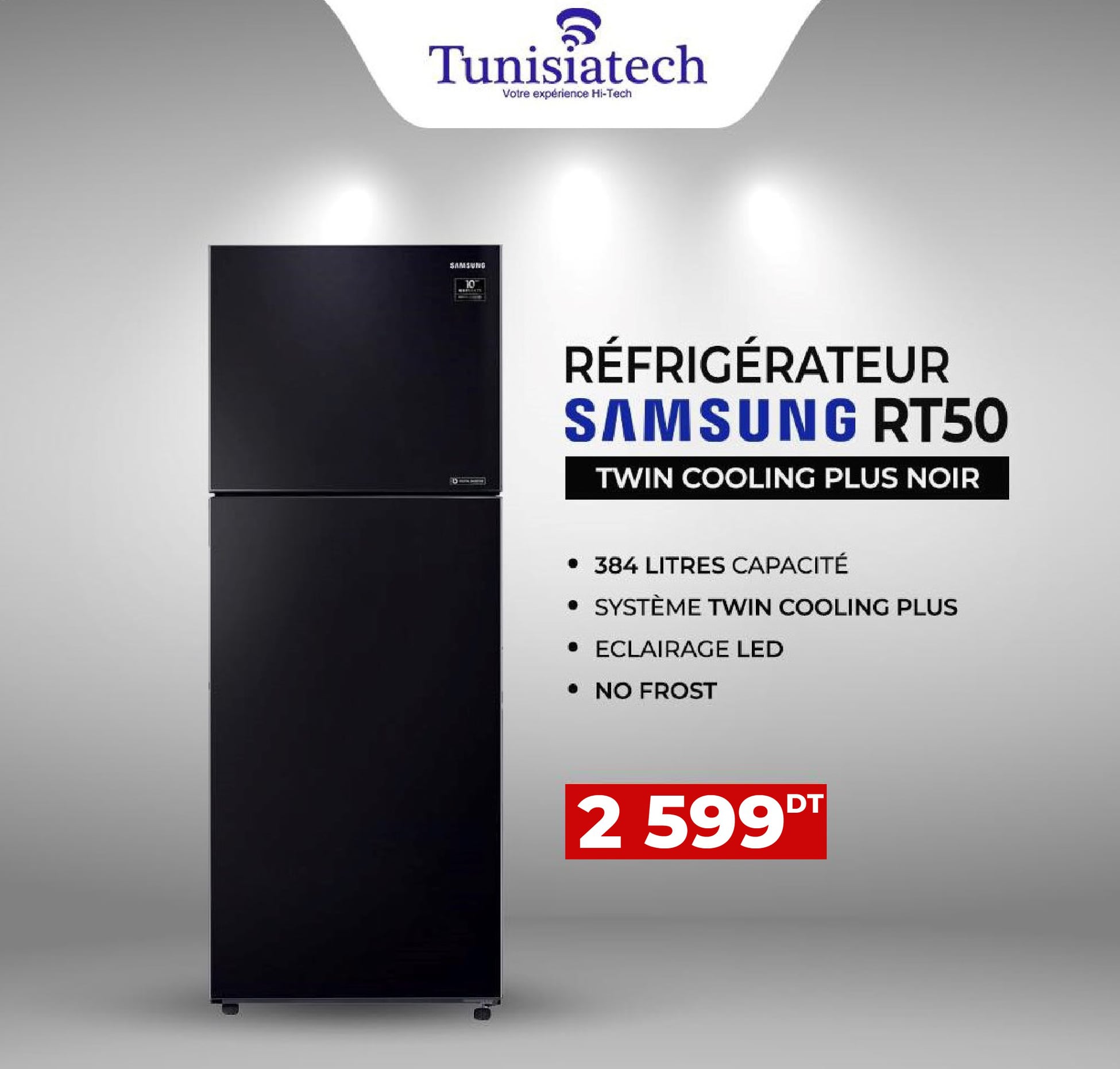 Réfrigérateur Combiné 320 Litres Samsung Rb29fwjndbc