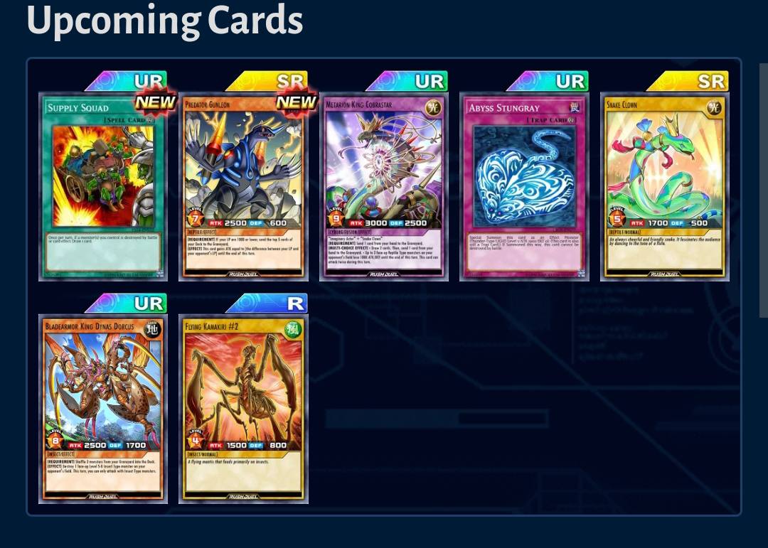 yugioh duel links inzektor deck Complete Custom for Yu-Gi-Oh! VRAINS Duel link Leaks: Selection Box,