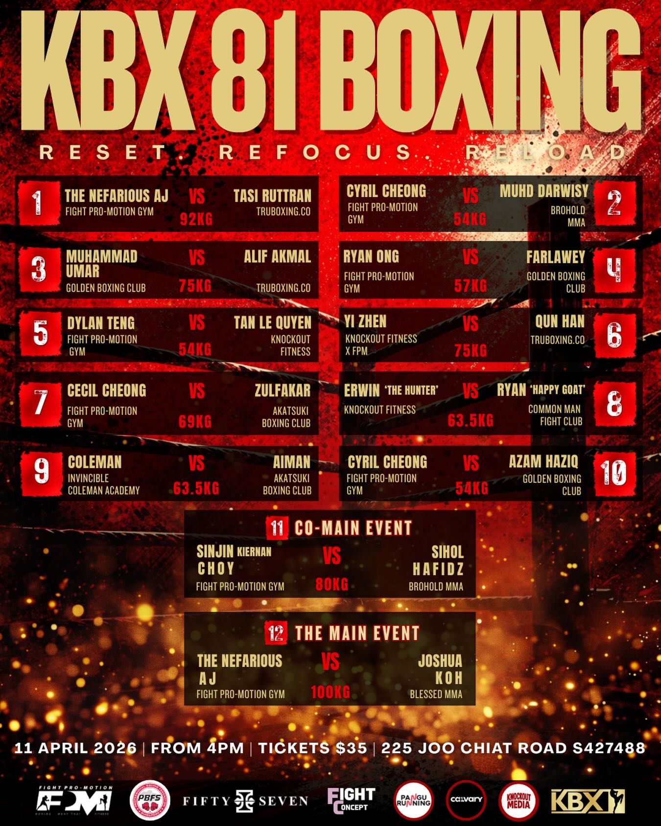 Fight - FPM presents Kickboxing 2 at Zouk Singapore on 17
