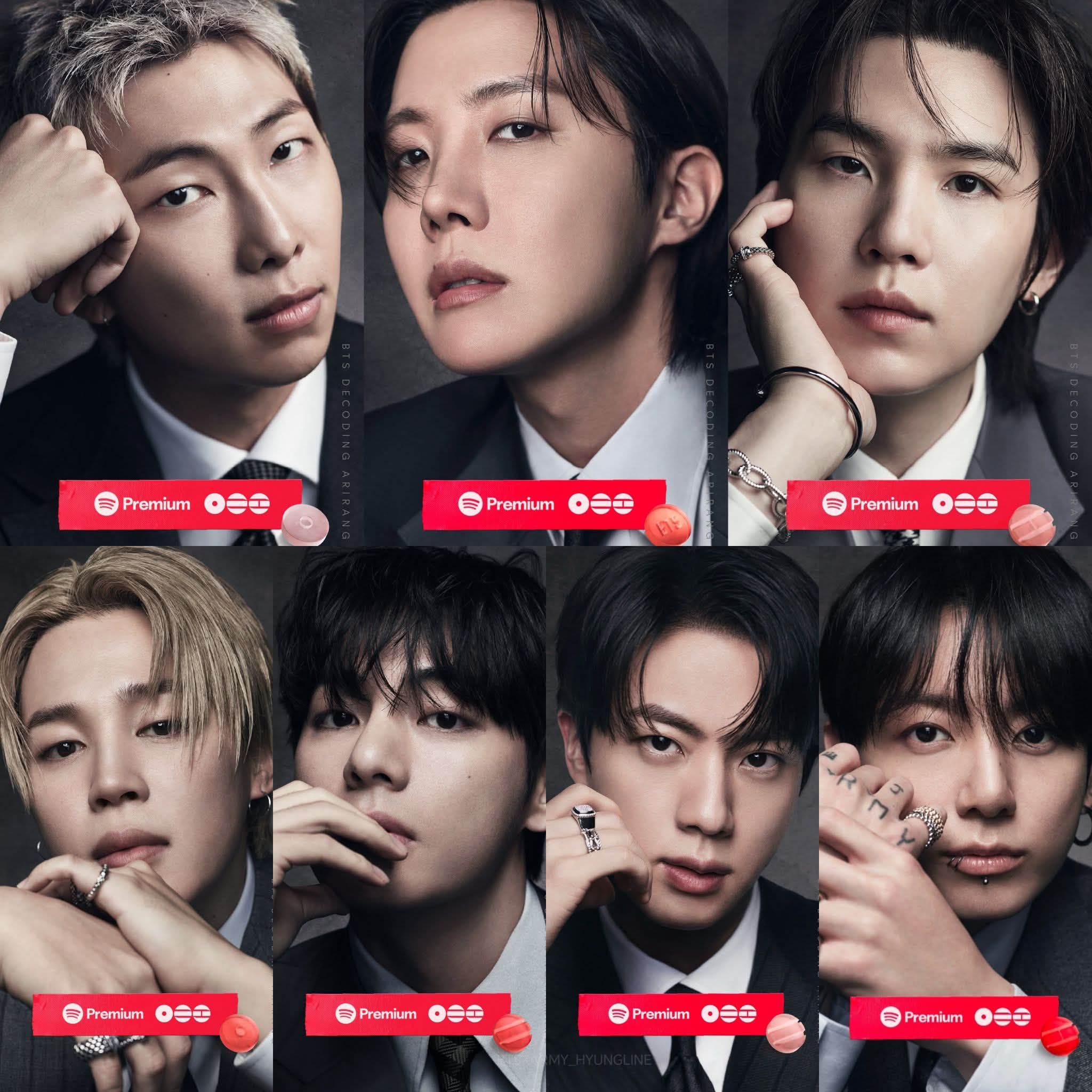 BTS x Spotify - DECODING ARIRANG Fragments Photos *so far* ✓ RM