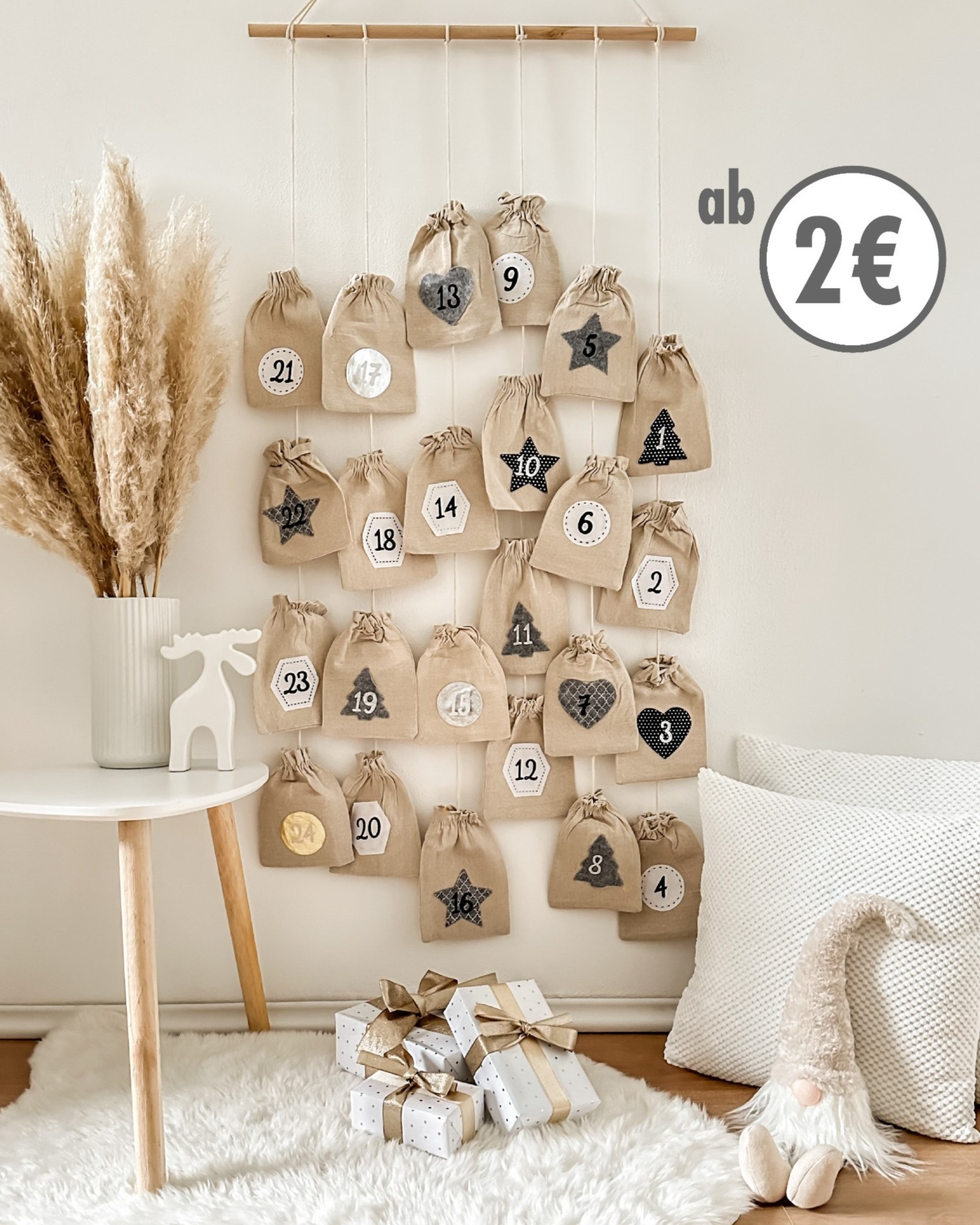 TEDi - Ideen für den Adventskalender gefällig? 😉 @floroeschen_blog zeigt uns heute, wie sie ihren Adventskalender gestalten würde