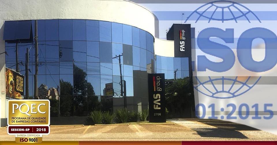 FAS GROUP - Reconhecida internacionalmente a ISO 9001:2015...