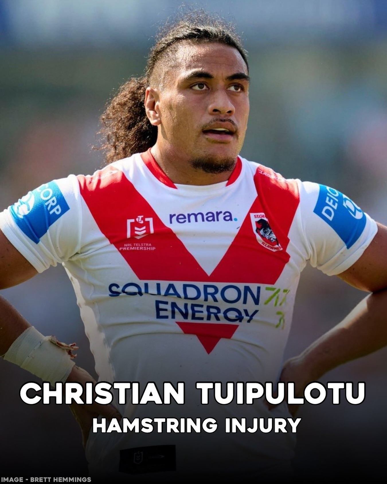 NRL - Christian Tuipulotu is off after suffering a hamstring injury ...