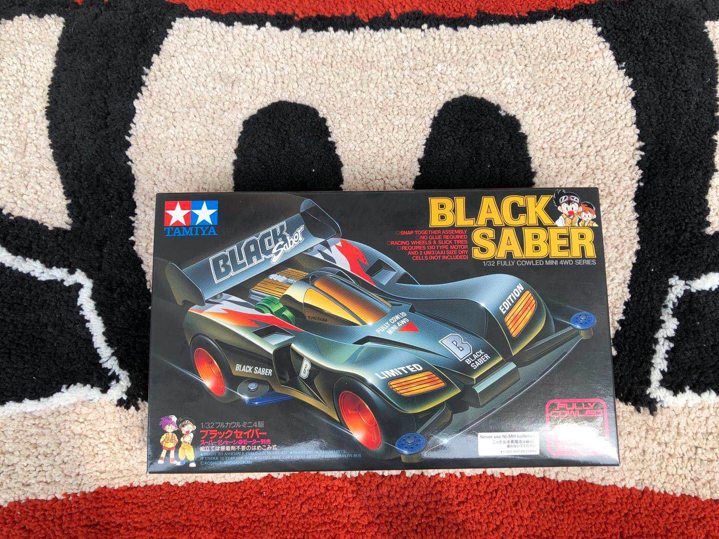 Two - Tamiya Mini 4wd 18515 1/32 Scale Tamiya JR Black Saber 