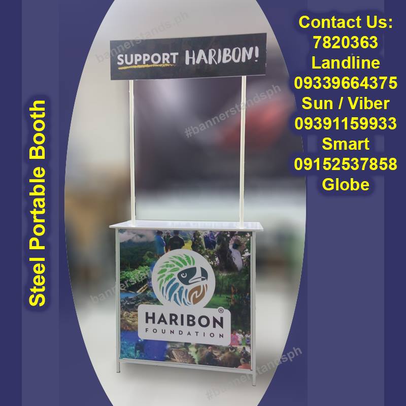 Banner - Portable Booth Steel Frame Portable Booth with Header with ...