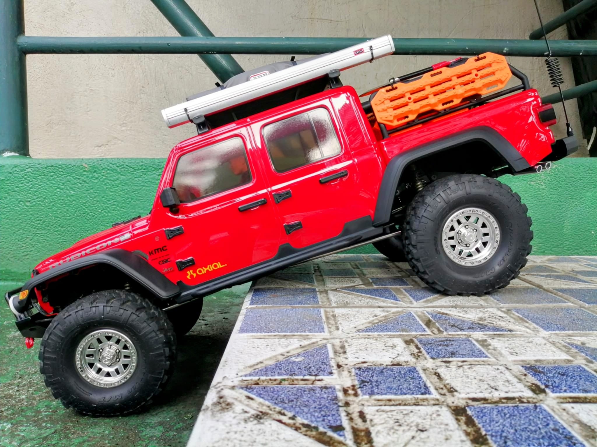 Took out my axial SCX10 III jeep gladiator JT for awhile..