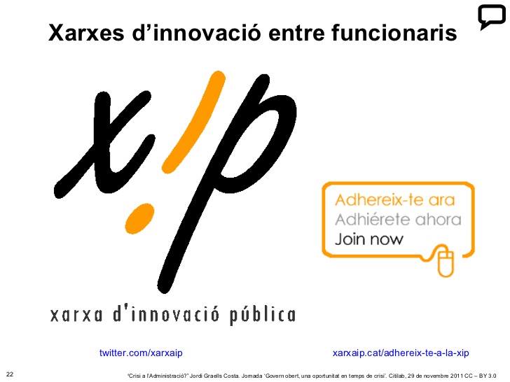 Xarxa d'Innovació Pública (XIP) - Home