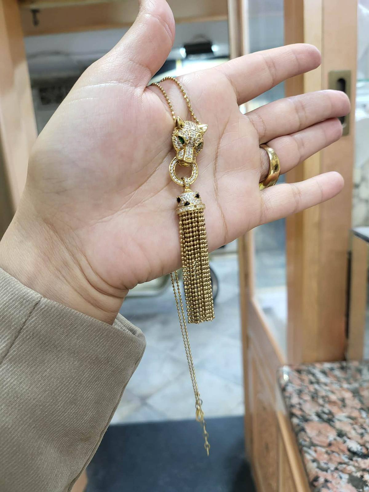 Collier En Or 18 Carats (750/1000) - Chaîne Maille Singapour, Or Jaune - Neuf Sans Emballage