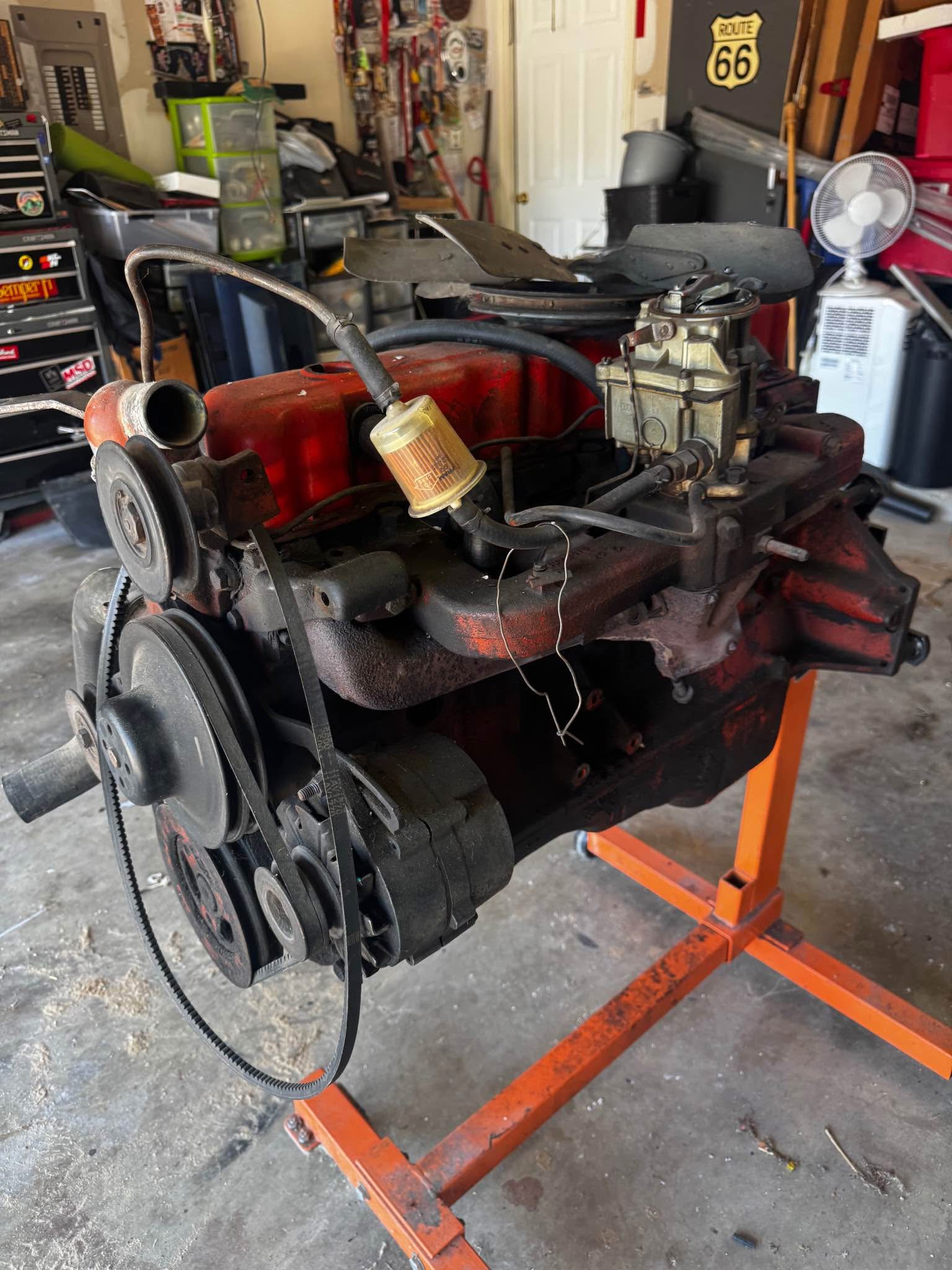 Straight six Engine Out of 67 Camaro mpu Most pick up Bring your own ...