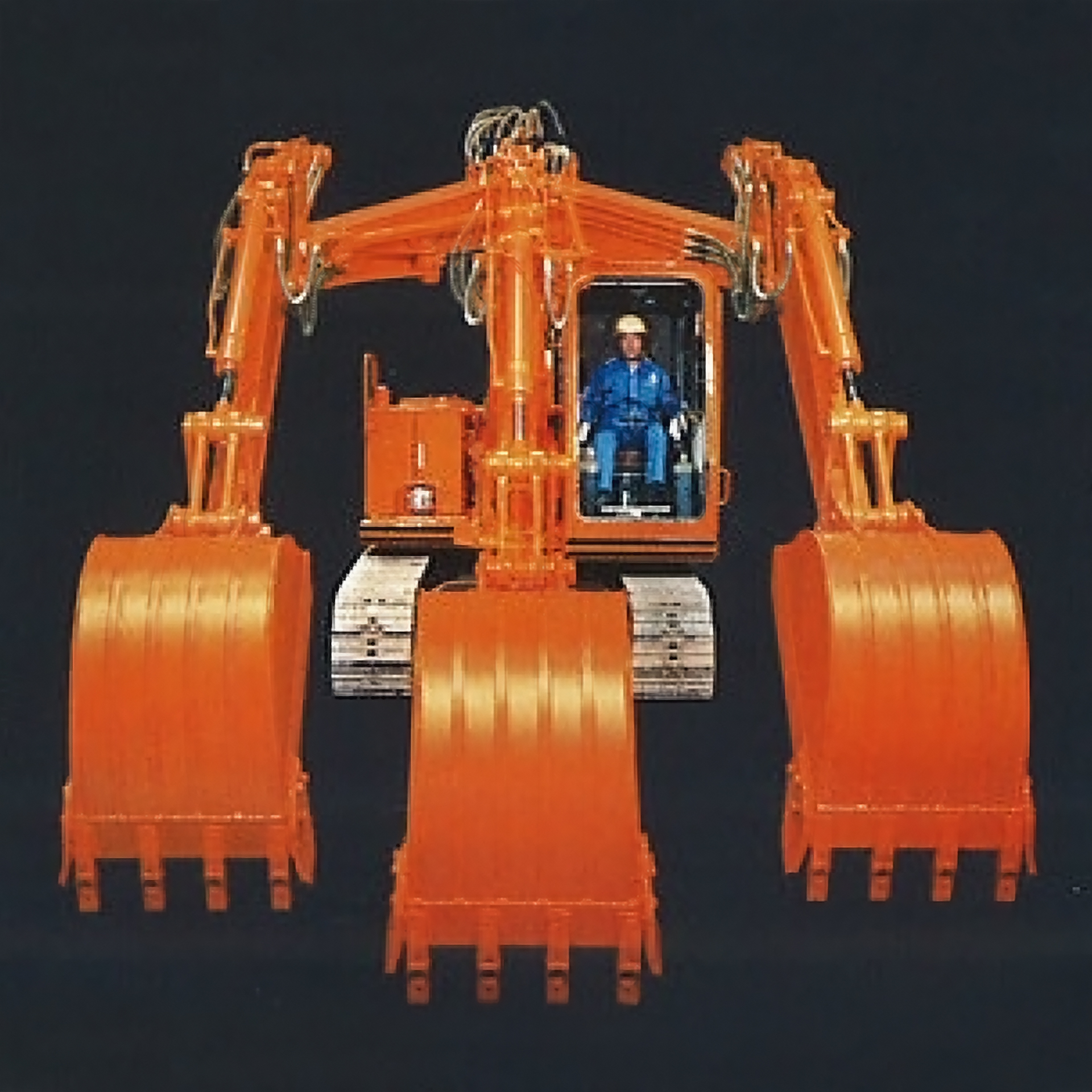 日立建機 油圧ショベル EX8000 レプリカ 世界最大級の油圧ショベルと人を比べてみました！／ 超大型油圧
