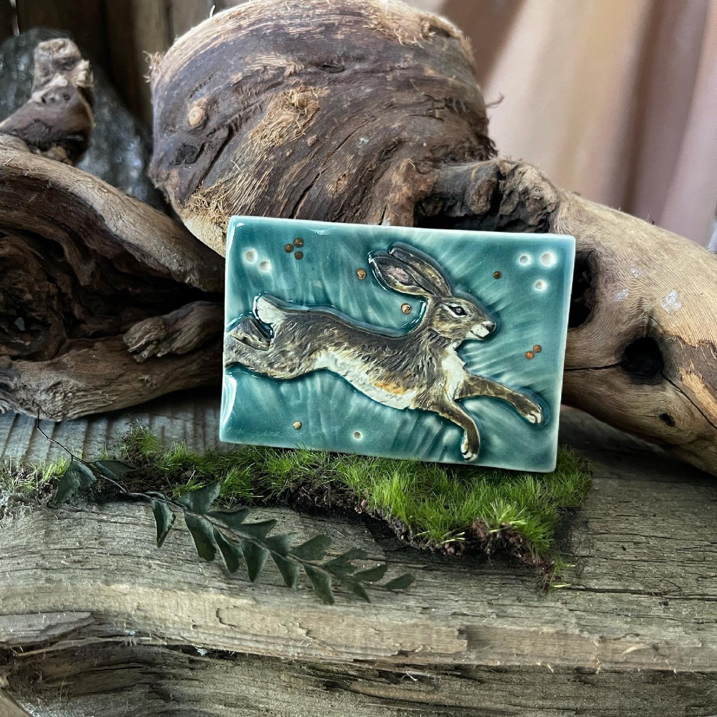 GRO Porcelain - Our new Running Rabbit Tile, made with 23...