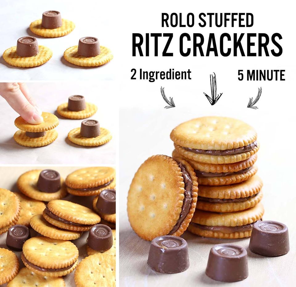 Rolo stuffed Ritz crackers – an... - Incredible Recipes | Facebook