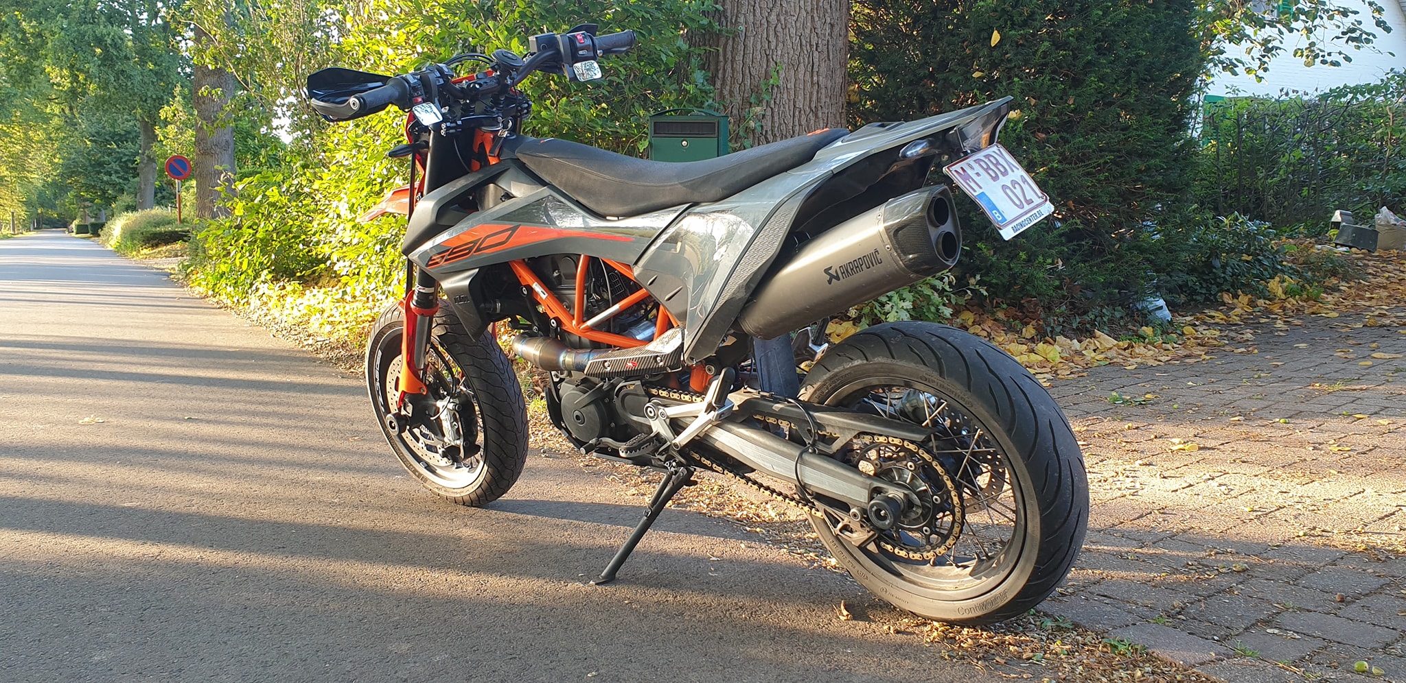 Pair Of KTM 690 SMC R Mirrors – Street Style With Orange Logo (2008-2014) 4 thumbnail image