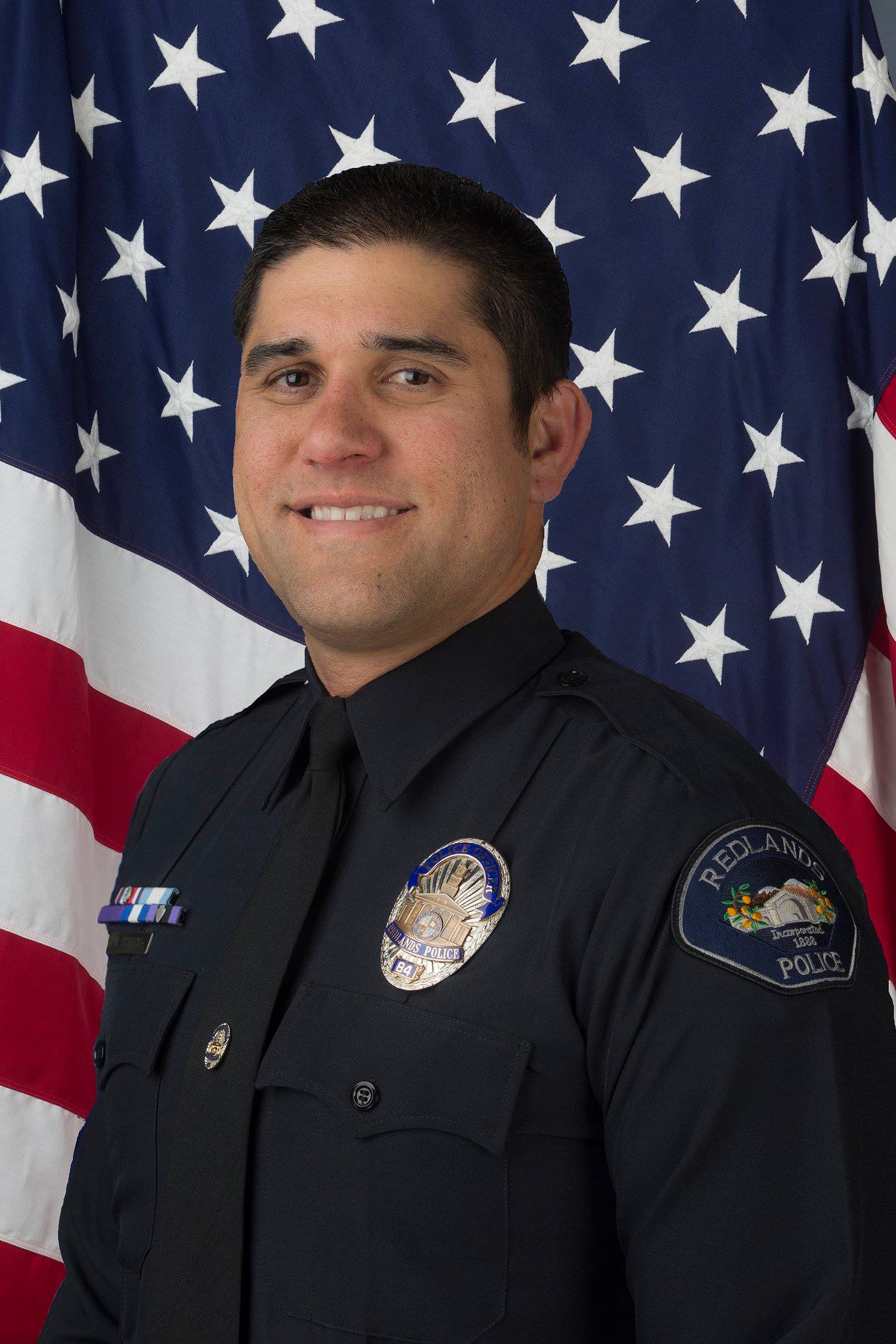Redlands police officer Joseph Aguilar receives Governor's Medal