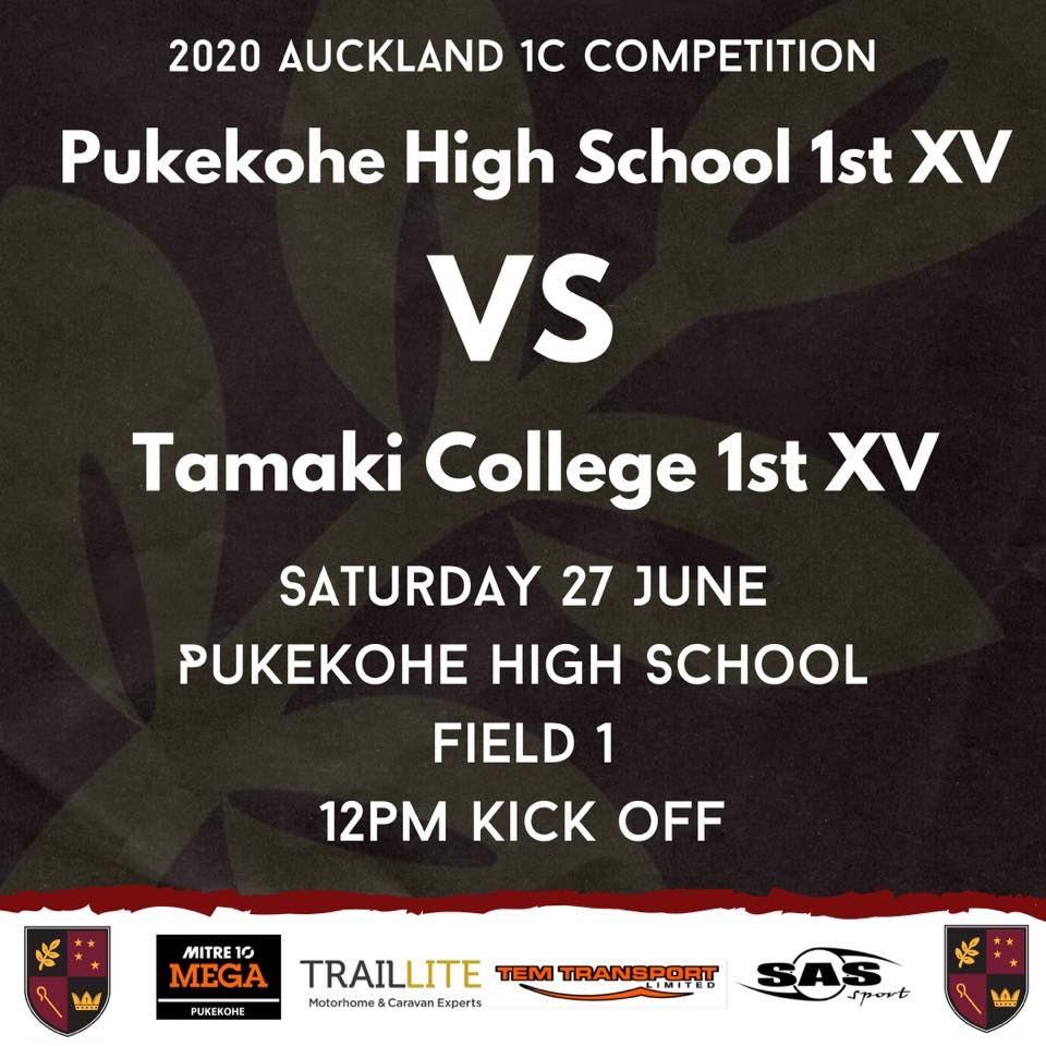 Pukekohe High School First XV - RUGBY IS BACK! This weekend will see ...