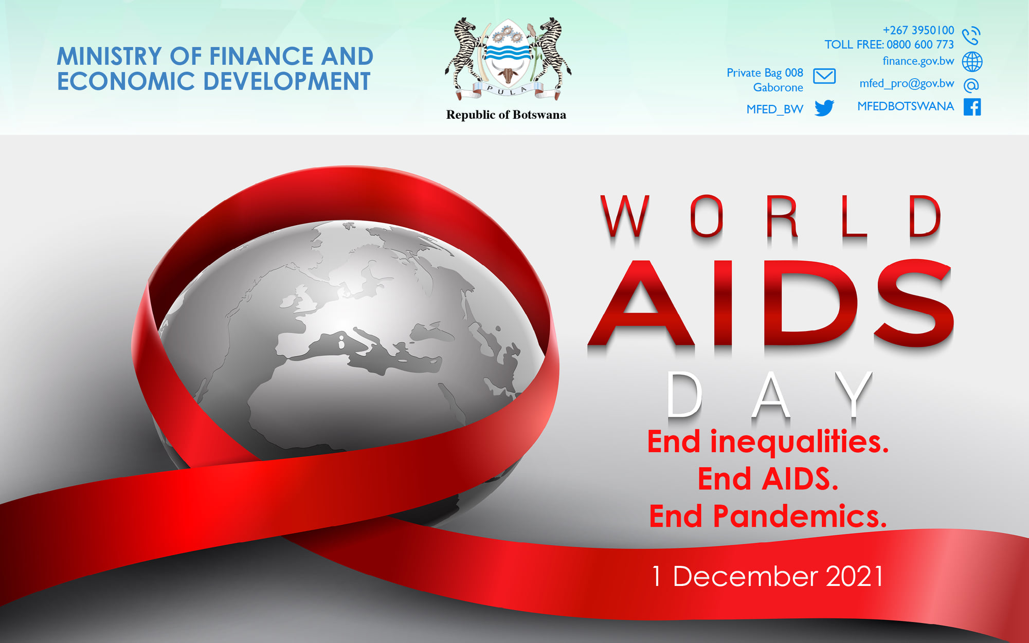 MFED commemorates World AIDS Day... - Ministry of Finance