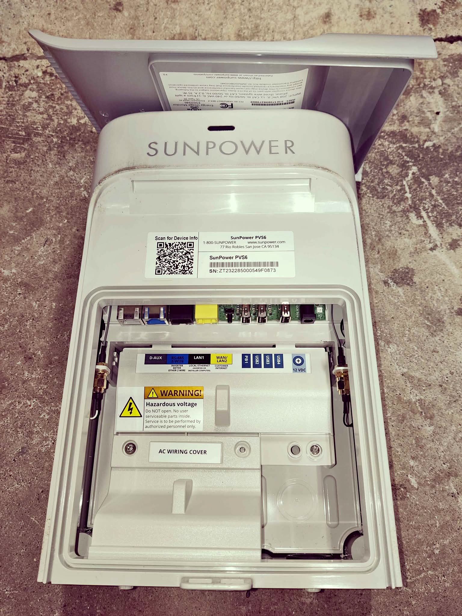 SunPower PVS6 solar monitor - Measuring Tools & Sensors - Enfield ...