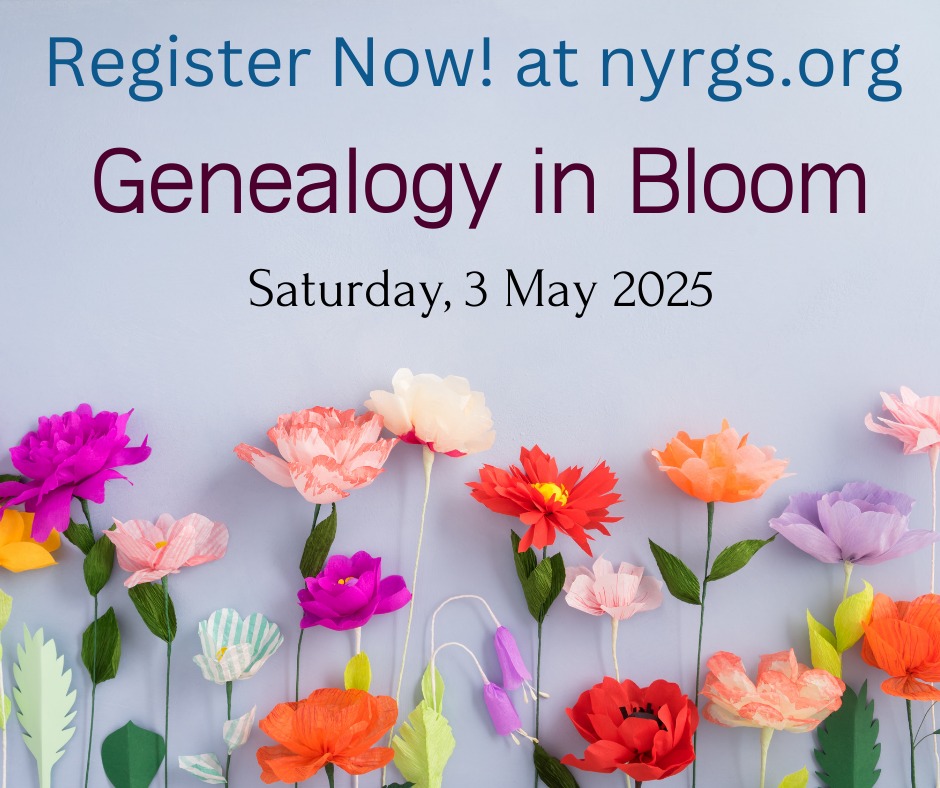 Rochester Genealogical Society New York | Reminder: Today is the last ...