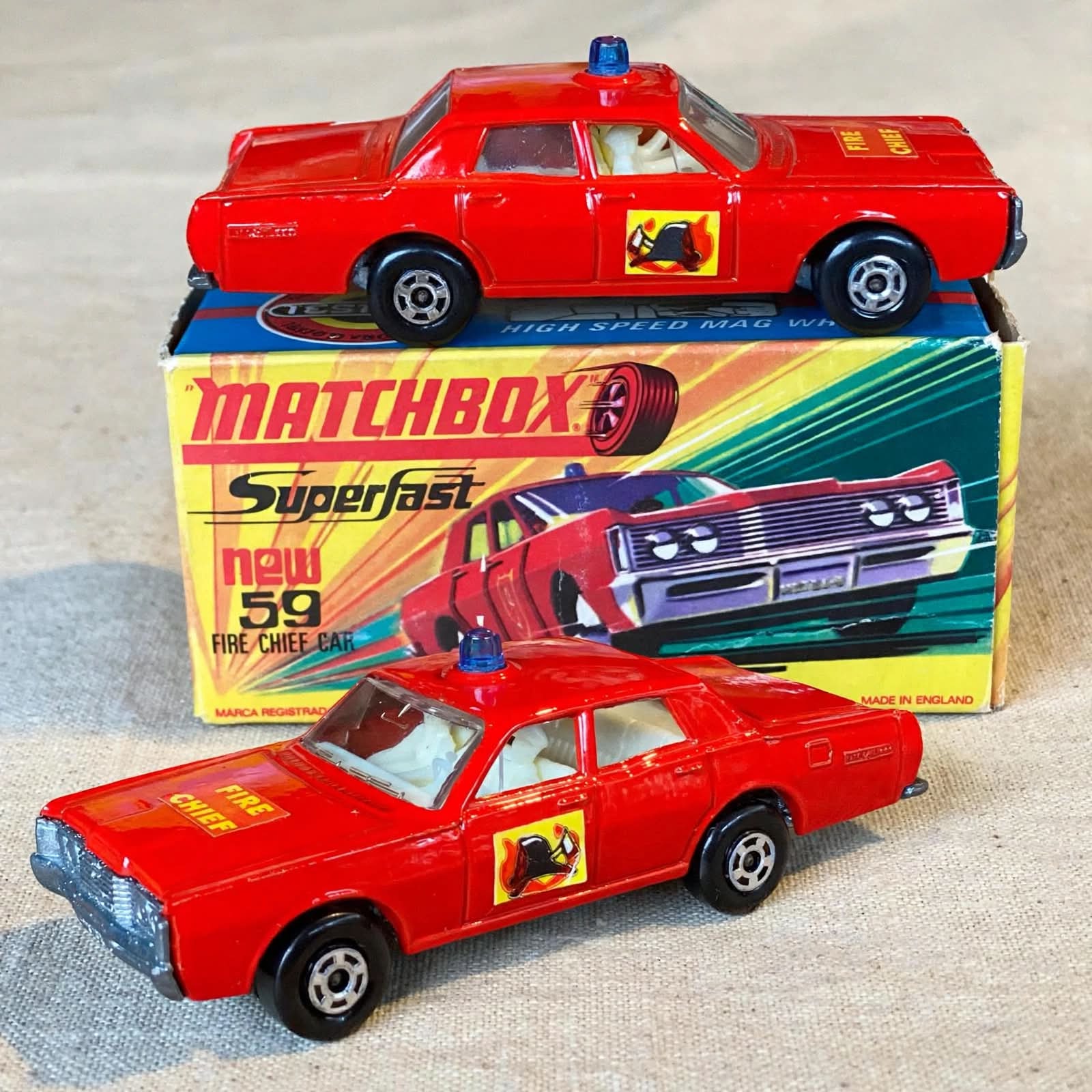 Matchbox Superfast 59 Fire Chief Car. #matchboxcollectors #matchbox