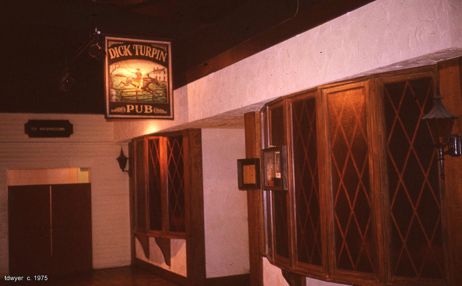 Dick Turpin pub in Scotia Square, Nova Scotia, circa 1975