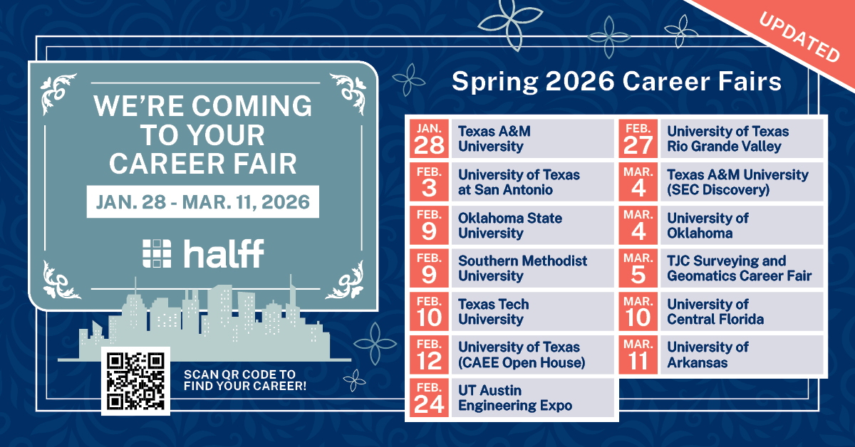 Halff - UPDATED: Spring 2026 career fair season is here. 💼... | Facebook