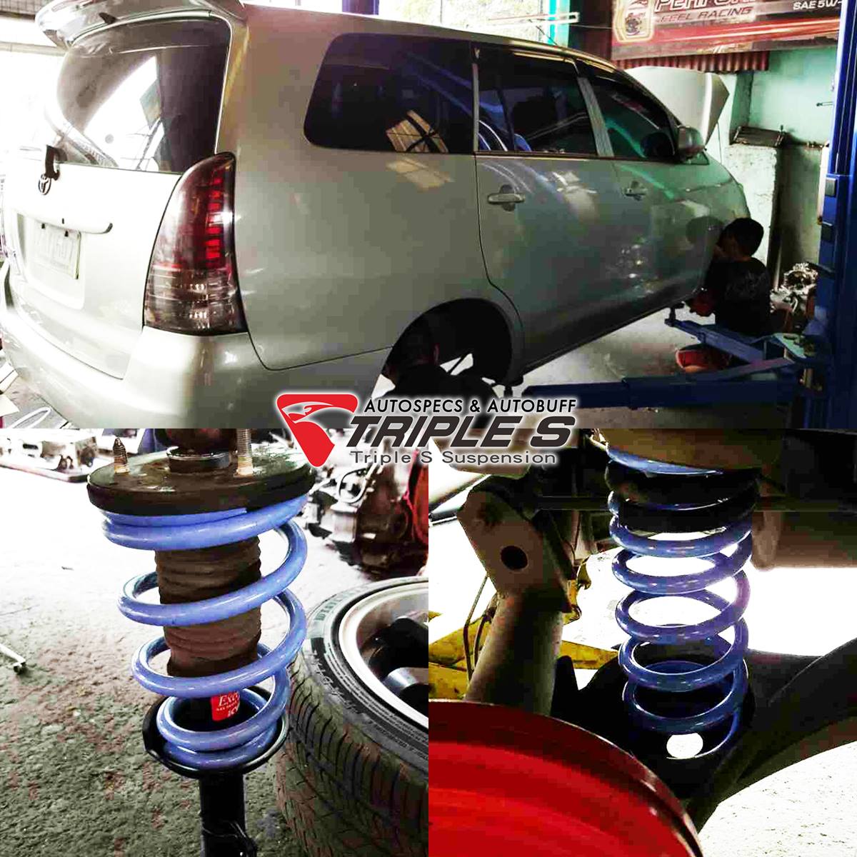 Triple - Triple S lowering springs installed on the Toyota Innova ...
