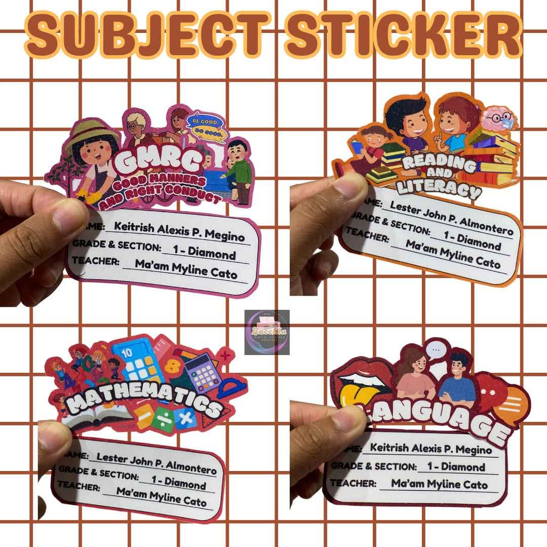 Trending Subject Sticker - For KINDER to GRADE 10 - Decals, Stickers ...