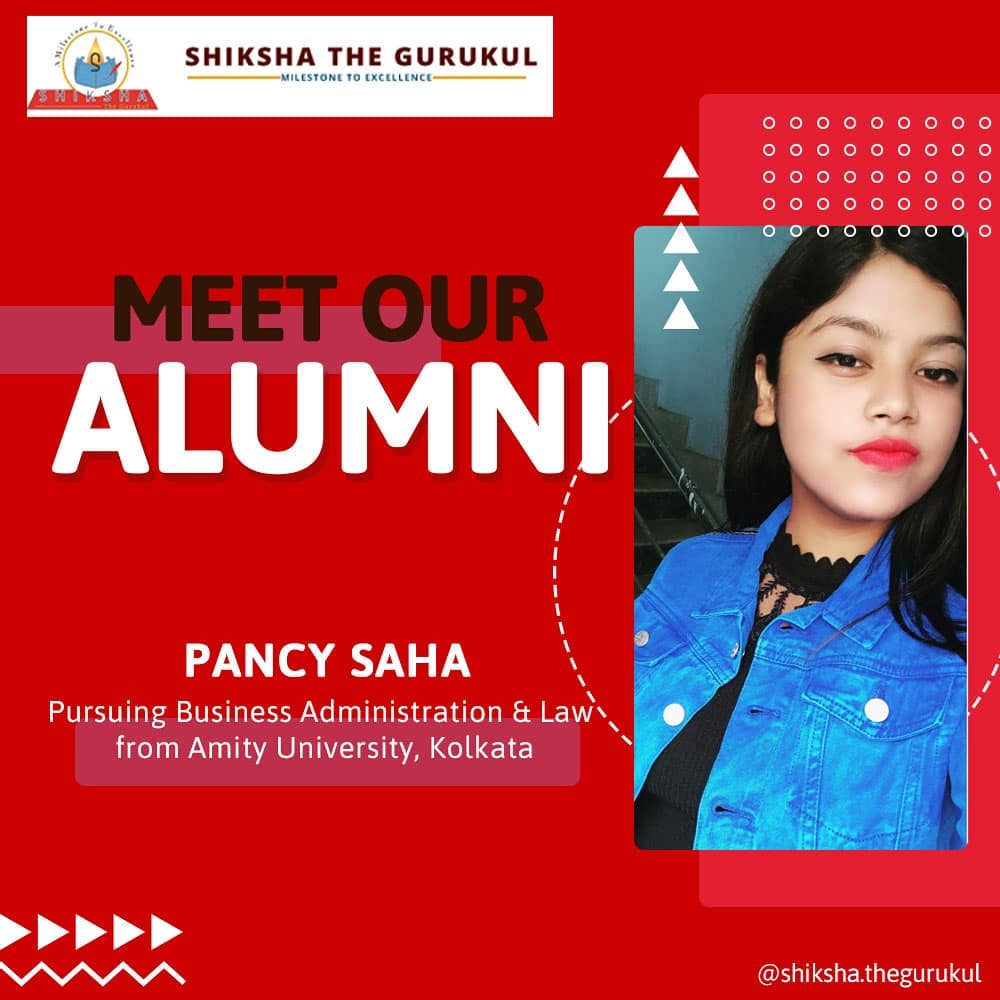 Meet our star alumni Pancy Saha, who... - Shiksha The Gurukul | Facebook