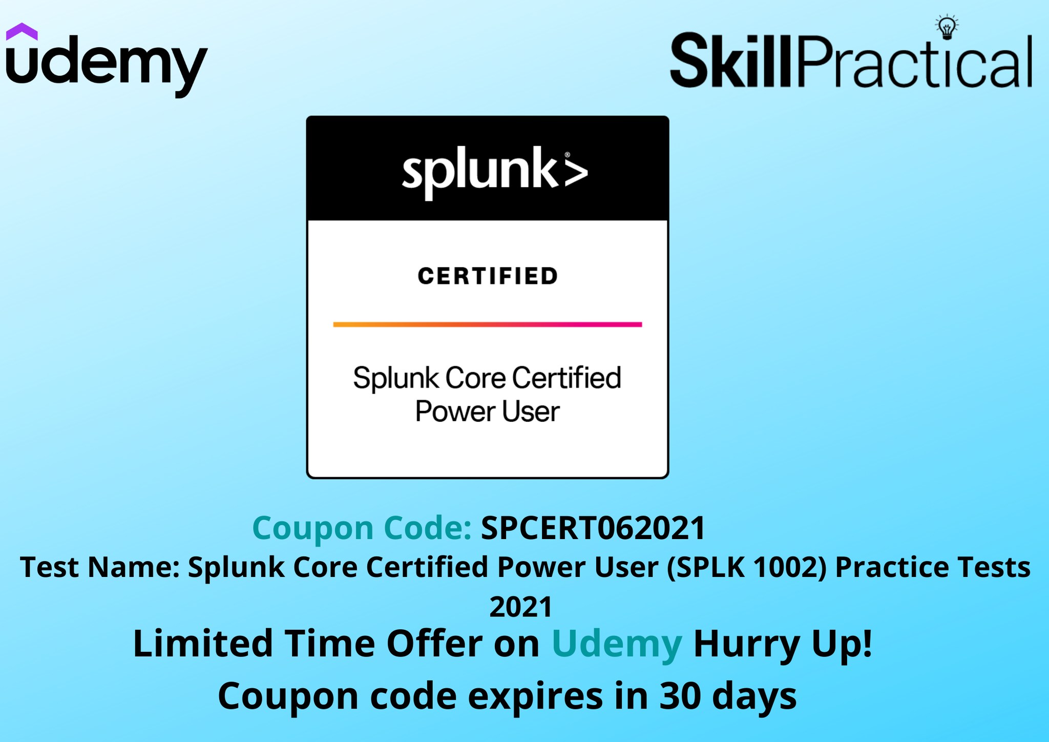 SkillPractical - Splunk Core Certified Power User (SPLK 1002) Practice ...