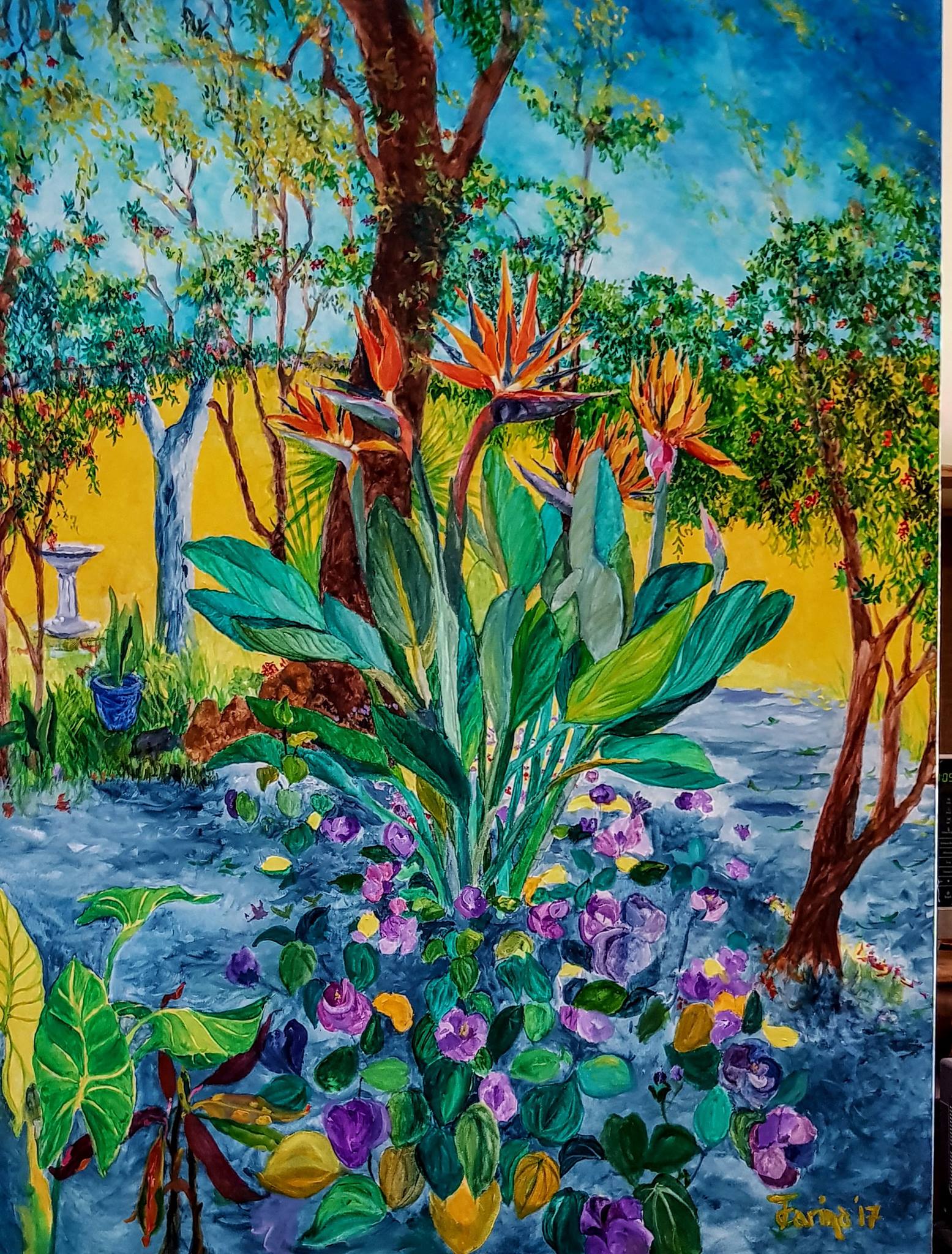 Ken's garden is never just a garden - it's an explosion of joy and