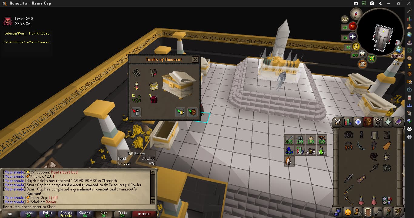 Feels good accomplishing this one! TAL RuneLite-DzarrOrp L Runel