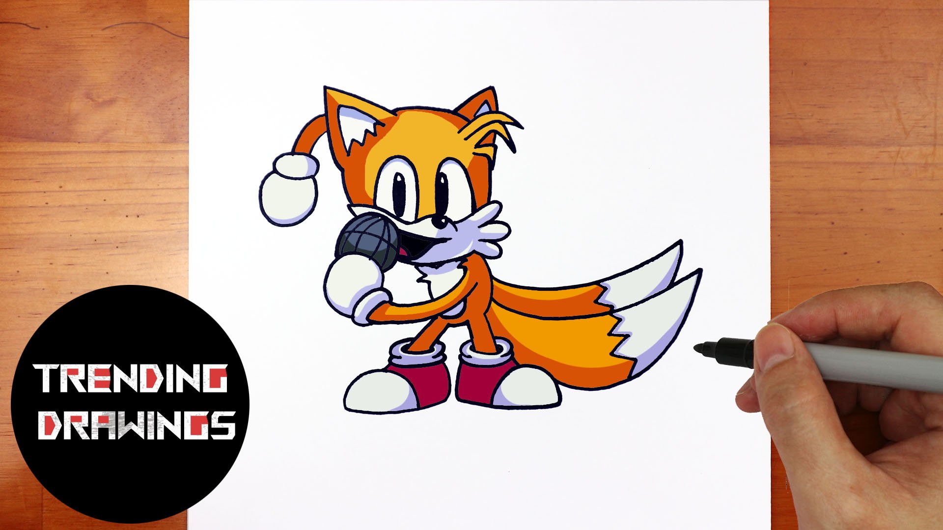 Drawing FNF Mod Character... - Drawing Animals - How To Draw
